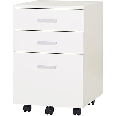 ファイリングキャビネット　デスク収納　ホワイト Amazon.co.jp: デスクキャビネット デスクワゴン サイドワゴン